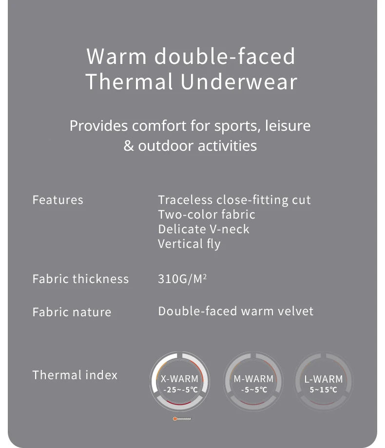 Fleece-Lined Thermal Underwear