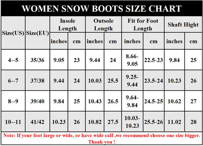 Women Snow Boots
