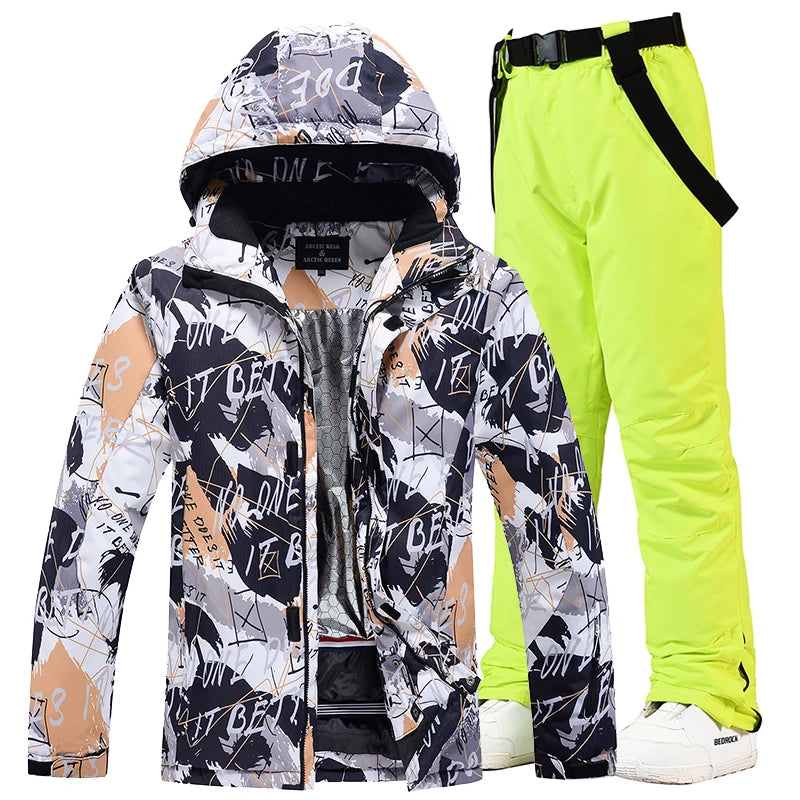 Snowboarding Suit, Ski Clothes, Ski Jacket, Ski Pants Sets, Snowboarding Clothing