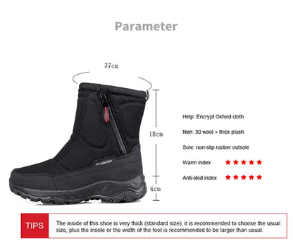 Men's Winter Waterproof Insulated Shell Warm Inner Comfort Snow Boots