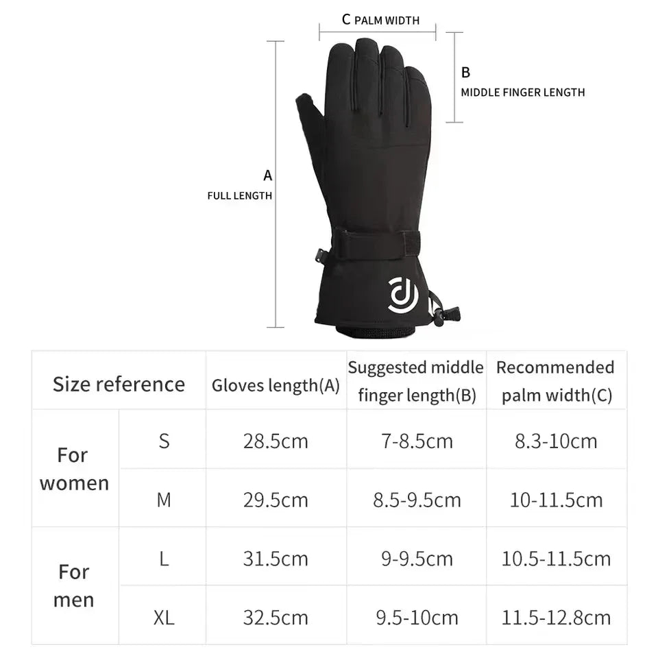 Ski Gloves Men Women