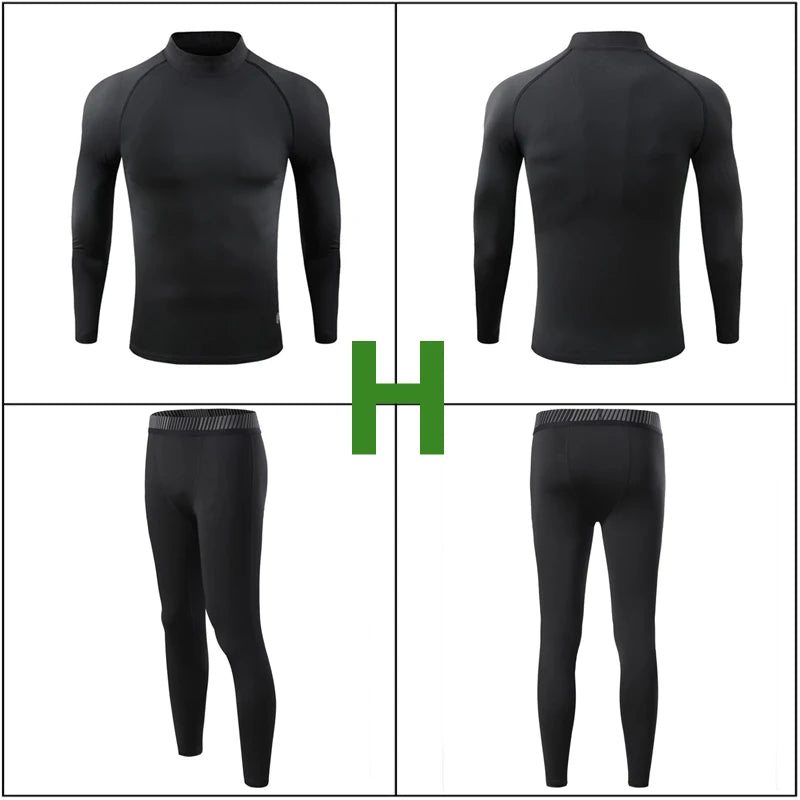 Thermal Underwear Compression Tights Ski Base Layer Kids