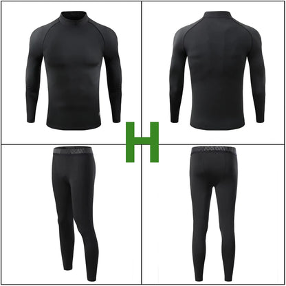 Thermal Underwear Compression Tights Ski Base Layer Kids