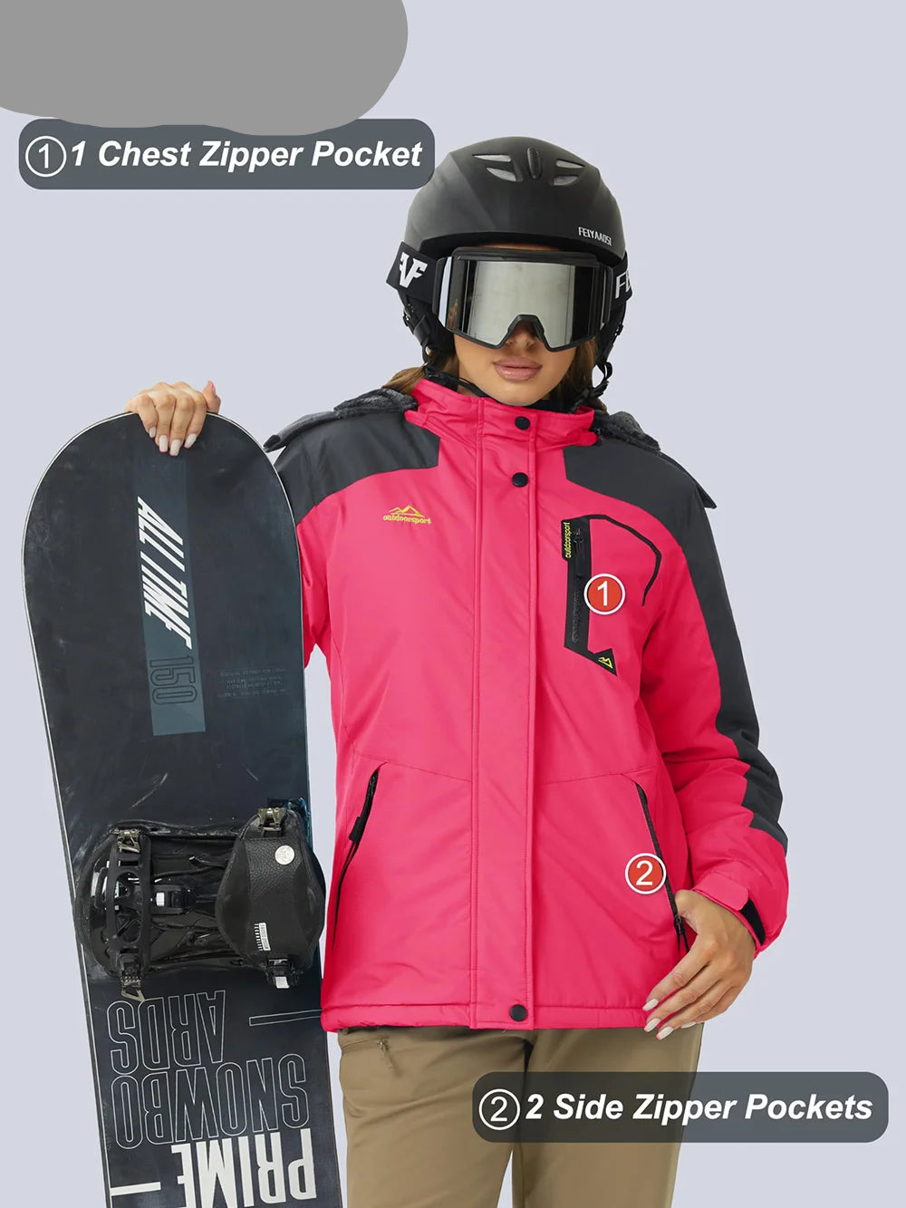 Ski & Snowboarding Jacket, Women