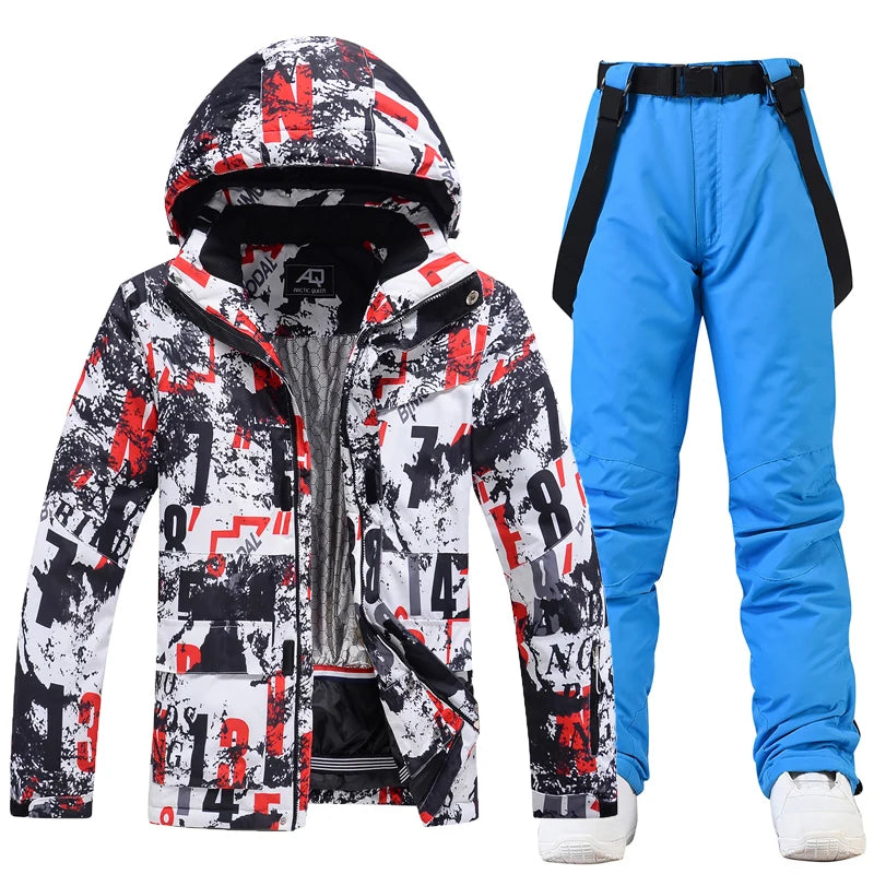 Snowboarding Suit, Ski Clothes, Ski Jacket, Ski Pants Sets, Snowboarding Clothing