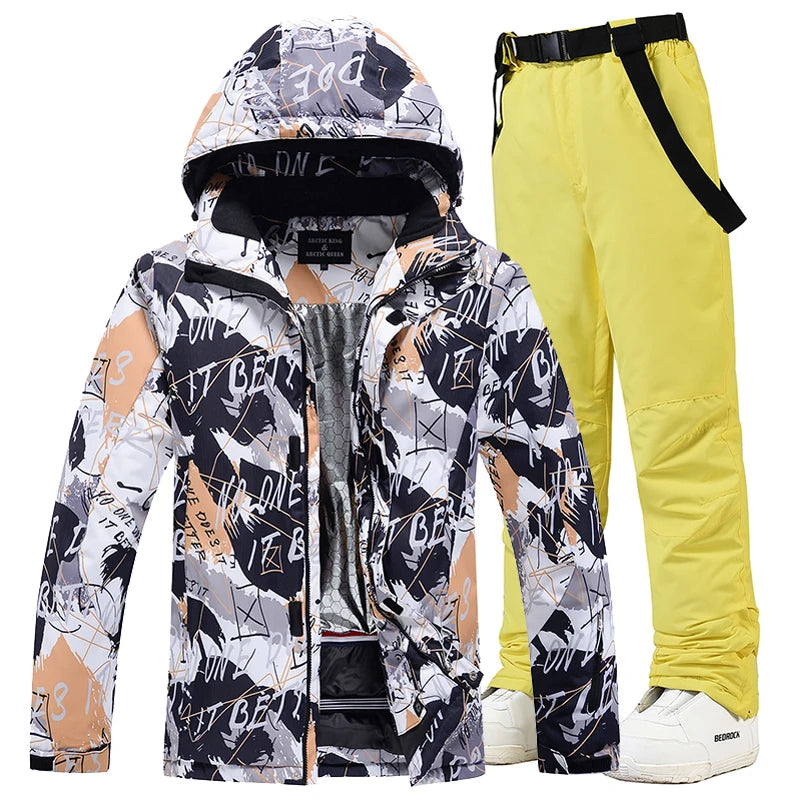 Snowboarding Suit, Ski Clothes, Ski Jacket, Ski Pants Sets, Snowboarding Clothing